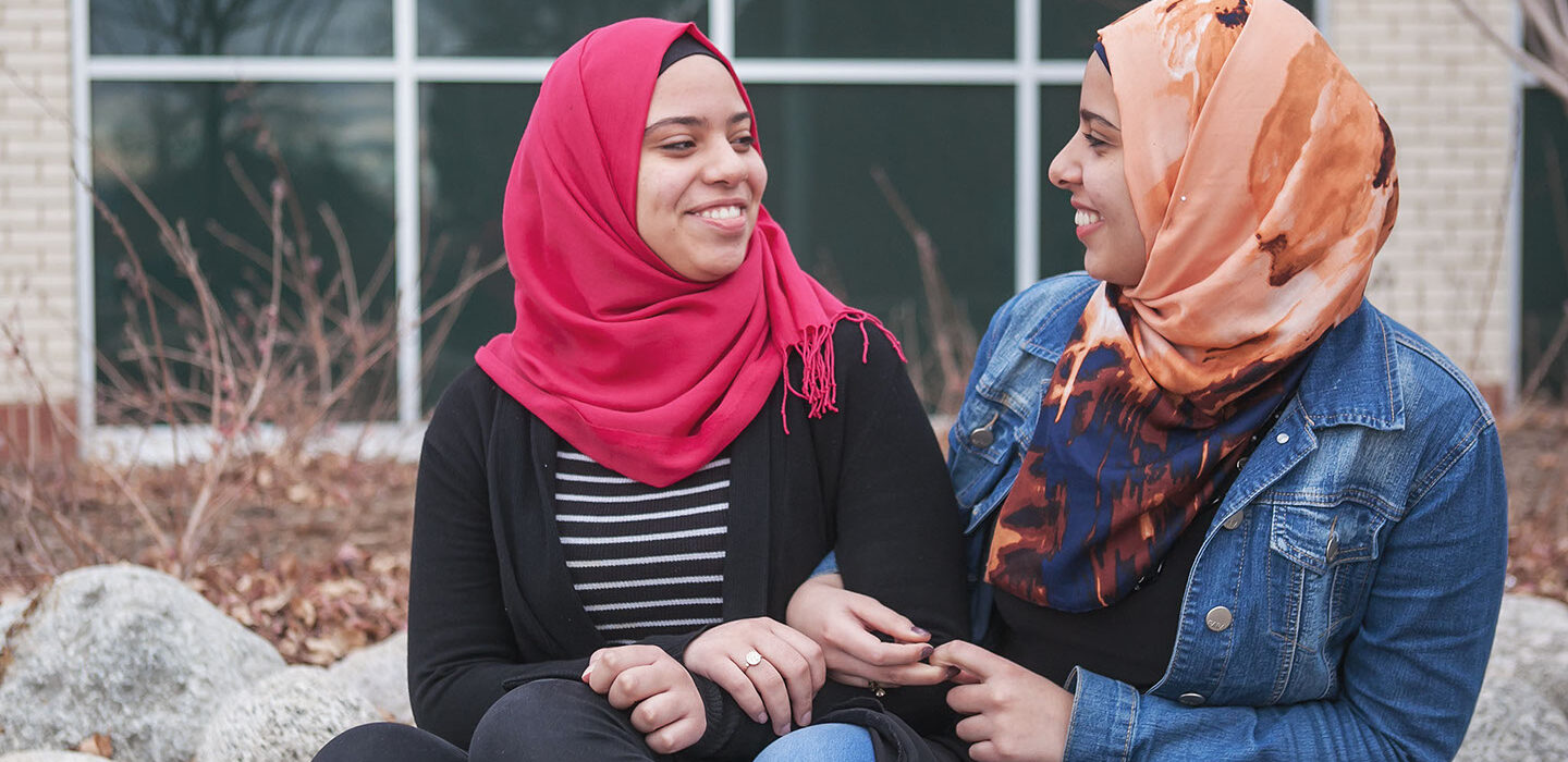 Pictured Above

Aesha and her younger Sister Haneen of whom is attending Aurora Central as well and is featured in the A Story, What is Liberty?